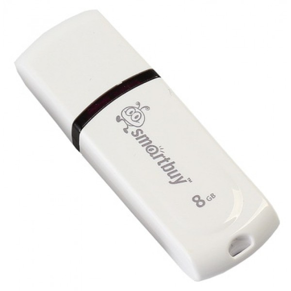 USB  8GB SMARTBUY Paean White