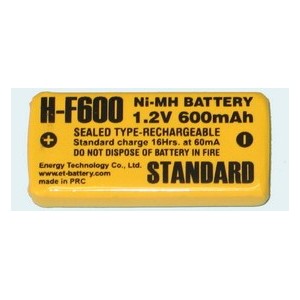 H-F600 STANDARD NiMH 600mAh 6,0*17,0*35,5mm
