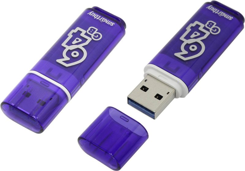 USB  64GB SMARTBUY Glossy series Dark Blue !