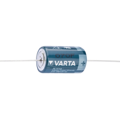 VARTA ER1/2AACD Lithium Button Cells Li/SoCl2 3.6V axial leads