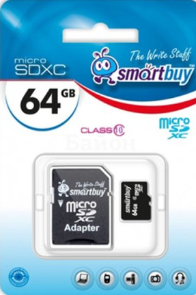   micro SDXC 64GB SMART BUY class10  SD