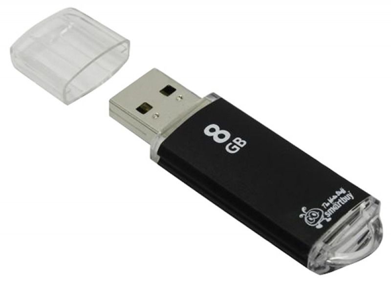 USB  8GB SMARTBUY V-Cut Black