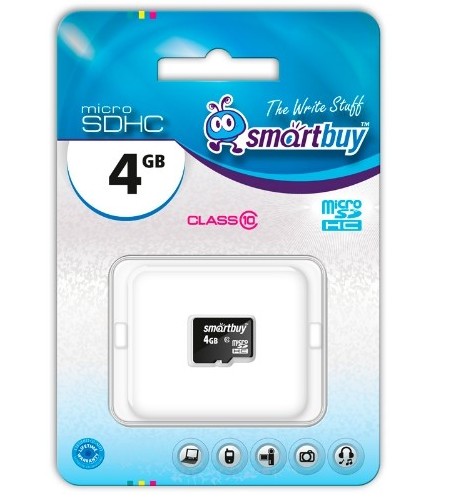   micro SDHC 4GB class10 SMART BUY ( SD)