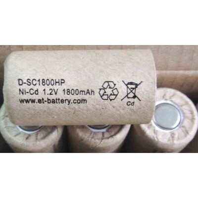 D-SC1800HP   NiCd 1800mAh 23,0*43,0mm