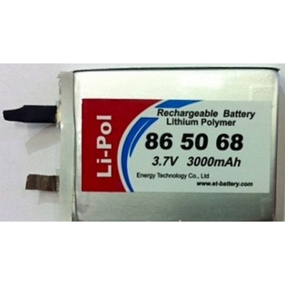 LP865068 Li-POL, 3,7 V, 3000 mA