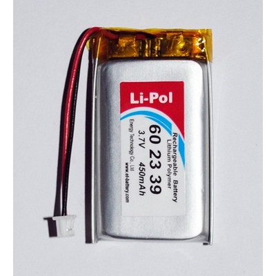LP602339-PCM Li-POL, 3,7 V, 450mAh, SkypeMate