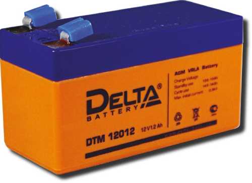  DELTA DTM12012 12V 1.2Ah, 97x43x58mm