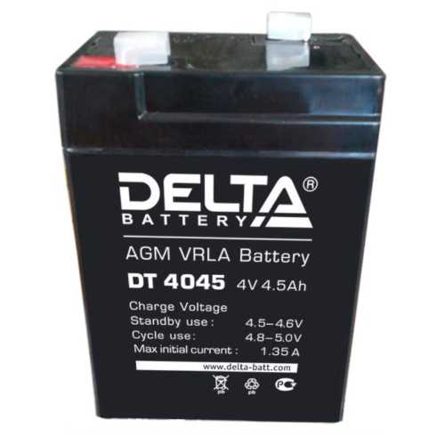  DELTA DT4045 (4V 4.5Ah, 70x47x107mm)
