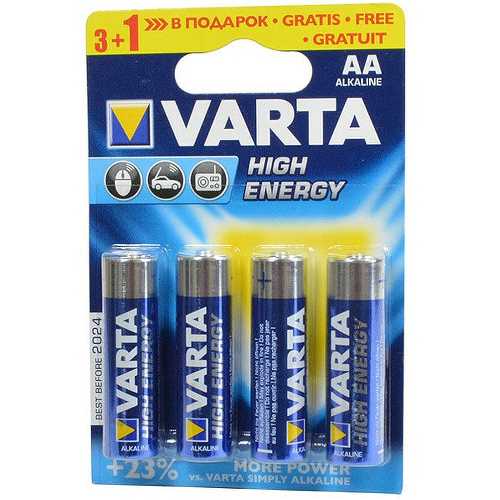 VARTA HIGH ENERGY 4906 LR6 3+1 BL-4 80/400
