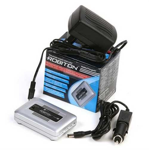 ROBITON HobbyCharger 02  Li-ion / Li-Pol   3.7, 7.4, 11.1  14.8V,  Tamiya   10 / 20