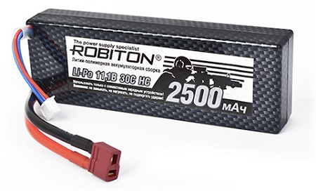   ROBITON LP-HTB3-2500 (11,1V 2500mAh 30C-rate)  , 3  Li-Pol