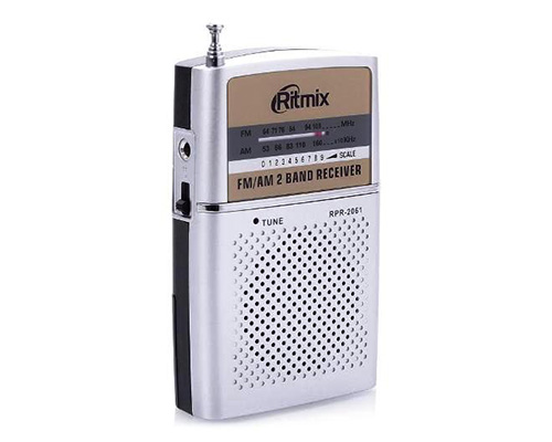  RITMIX RPR-2061 Silver AM/FM, 2*AAA !