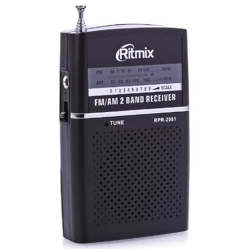 RITMIX RPR-2061 Black AM/FM, 2*AA !