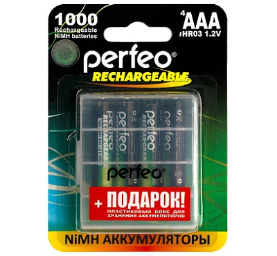  PERFEO HR03 NiMH 1.2V 1000mAh  4  + BOX