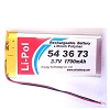   Li-POL 3,7V: LP543673-PCM ( Li-POL 3,7V 1700mAh    )