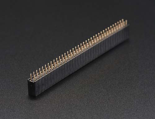, ,  2x36-pin Strip Straight Socket [Female] Header [5 pack]