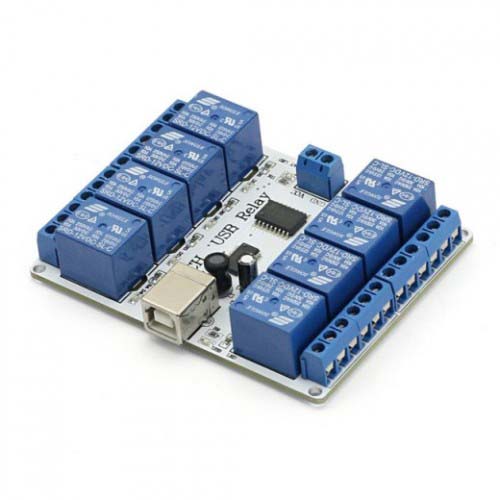   8-channel 12 V USB Relay Board Module Controller For Automation Robotics