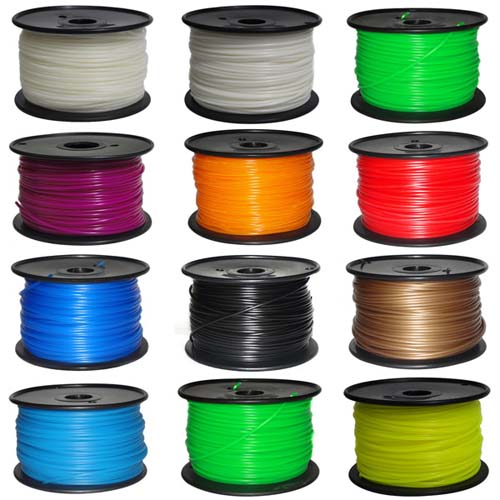   ABS plastic 1.75mm for 3D printers. 1000g. [White]