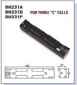   BAT/HOLD.Cx3 BH-231A