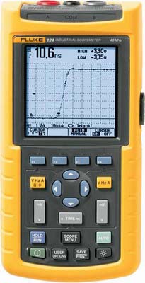 Минископ, осциллограф - мультиметр, портативный осциллограф FLUKE 124 Минископ, осциллограф - мультиметр, портативный осциллограф FLUKE 124