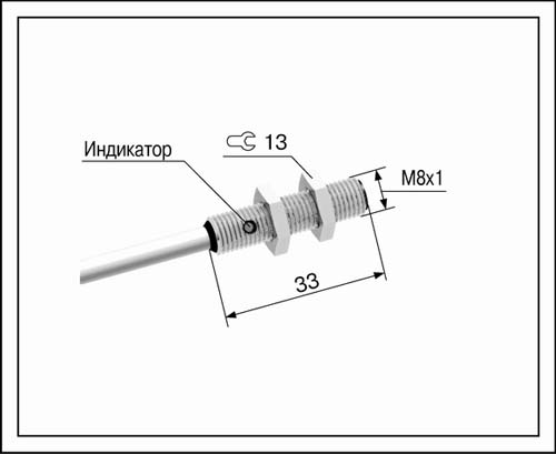 Датчики индуктивный ВБ2.08М.33.1.5.1.1.К Датчики индуктивный ВБ2.08М.33.1.5.1.1.К