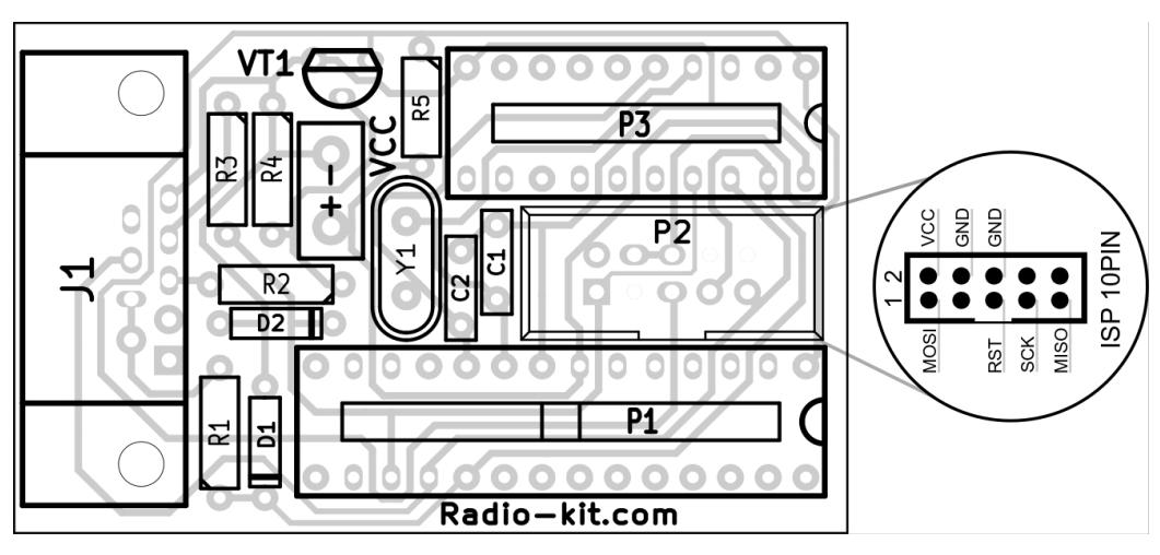 AVR программатор на Com Port. Радиоконструктор RC156