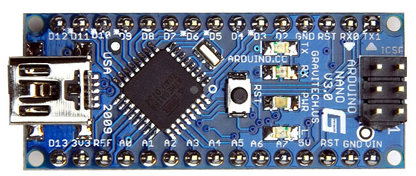 Двусторонняя печатная плата с маской для контроллера ARDUINO NANO v.3.0