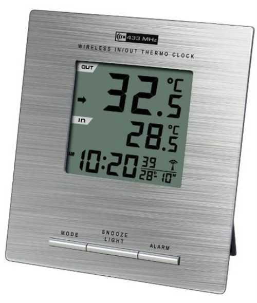 Метеостанция Carrin KW9214CC-D(2) с радиодатчиком (прогноз погоды, часы, температура внешняя и внутренняя). Арт. CTTL7480)