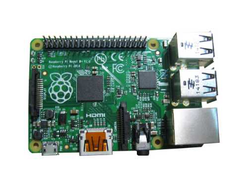 Модульный компьютер Raspberry Pi Model B+ на базе процессора Broadcom BCM2835 ARM 11 700МГц + 4-х ядерный GPU с оперативной памятью 512МБ Модульный компьютер Raspberry Pi Model B+ на базе процессора Broadcom BCM2835 ARM 11 700МГц + 4-х ядерный GPU с оперативной памятью 512МБ