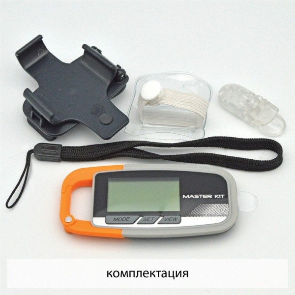 Купить Шагомер с карабином "Шаги" MT4092 по низкой цене в интернет ...