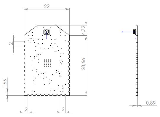 ZigBee - MBee-868-3.0-SMA-SOLDER