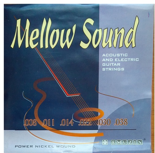 Mellow Sound -1 синий, акустические и электрические гитарные струны (слабая растяжка)