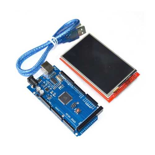 2 в 1 Набор Дисплей 3,2 TFT 320х480 + Arduino MEGA 2560 R3 CH340G + USB-кабель