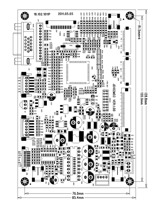 MP2908VGA -  8 TFT-LCD   800 x 600  VGA .