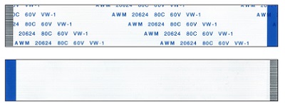 Инверсный FFC шлейф 30 pin длиной 100 мм, шаг 0, 5 мм. F&B