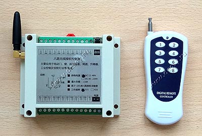 Модуль RMC033. Выключатель дистанционный 8-ми канальный RC-8-12-FP-DIN