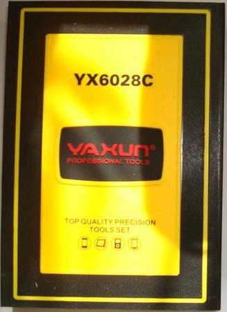 YAXUN YX6028C. Набор высокоточного инструмента для ремонта электронных устройств в подарочном прорезиненном боксе