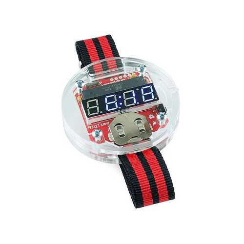 Комплект для сборки наручных Arduino-часов BigTime Watch Kit