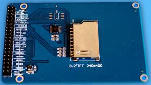 TFT01-3.2WD. 3,2" TFT  (400×240)    (touch screen)  Arduino