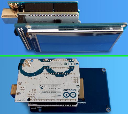 Arduino UNO + SHD09 + TFT01-3.2WD