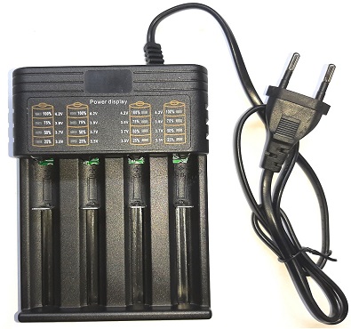HD-3999A. Зарядное устройство для 4-х аккумуляторов 18650, 26650, 14500, 16340 и т.п.