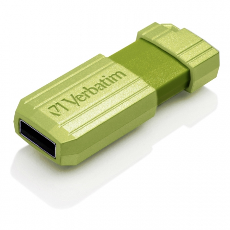 USB  16GB VERBATIM Pin Stripe Eucalyptus Green