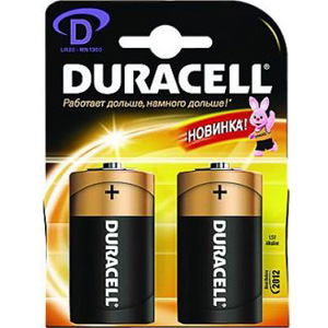 Элемент питания DURACELL LR20 BL-2