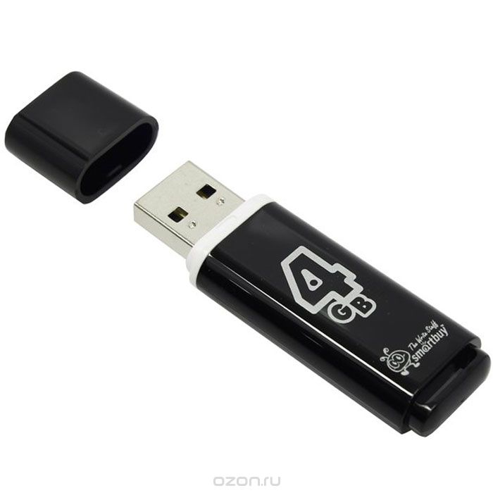 USB  4GB SMARTBUY Glossy series Black