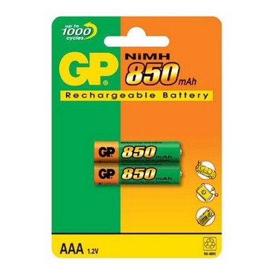 Аккумулятор GP HR03 NiMH 1.2V 850mAh BL-2