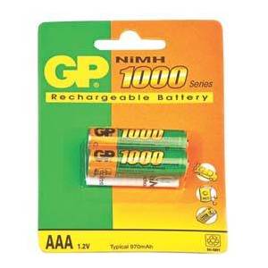 Аккумулятор GP HR03 NiMH 1.2V 1000mAh BL-2