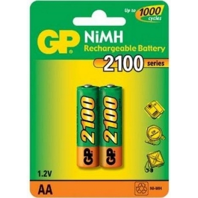 Аккумулятор GP HR6 NiMH 1.2V 2100mAh BL-2