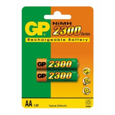 Аккумулятор GP HR6 NiMH 1.2V 2300mAh BL-2