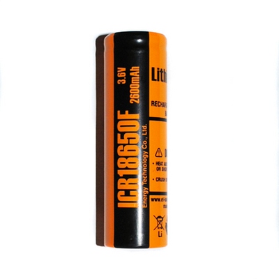 Аккумулятор ET ICR18650F 2600mAh аккумулятор Li-ION 3,7V