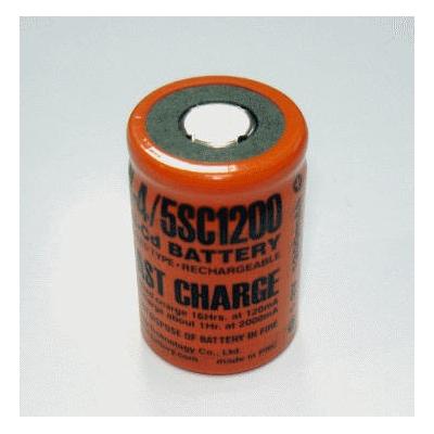 N-4 / 5SC1200 FAST CHARGE NiCd 1200mA 23,0*34,0mm;  